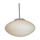 Lampe à suspension en verre opalin 1960