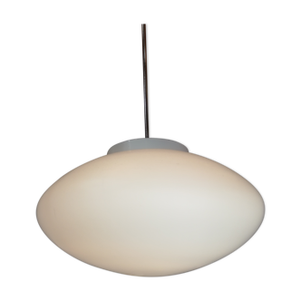 In opalescent glass 1960's hanging lamp