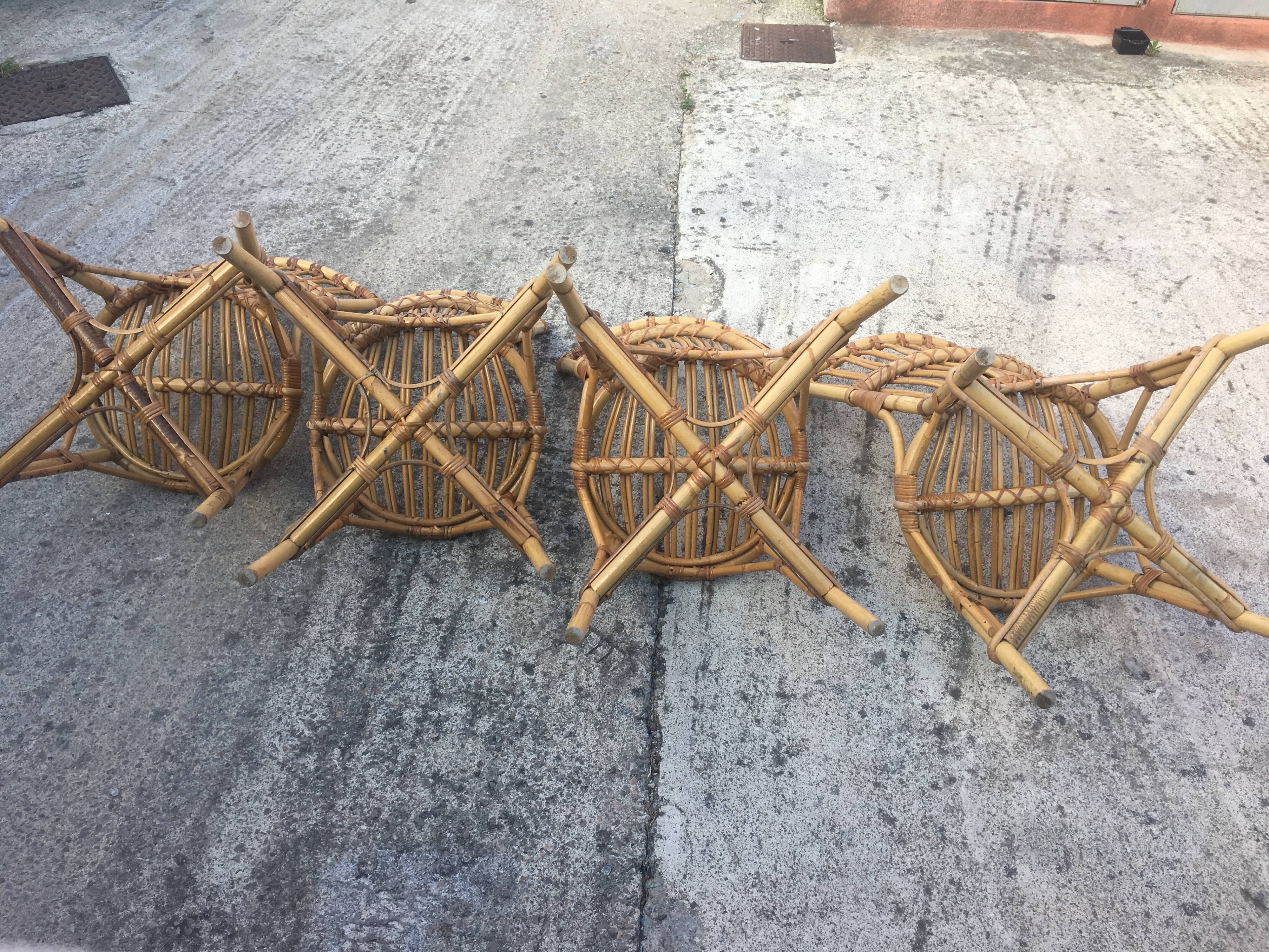 Vintage rattan chairs