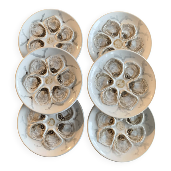 Assiettes à huîtres ou coquillages Saint Amand