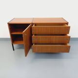 Vintage modernist enfilade ARP Minvielle by Guariche Mortier Motte teak
