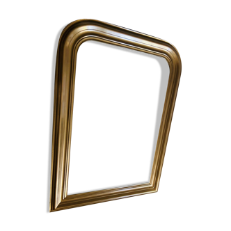 Bronze gold stained wooden mirror 88x61