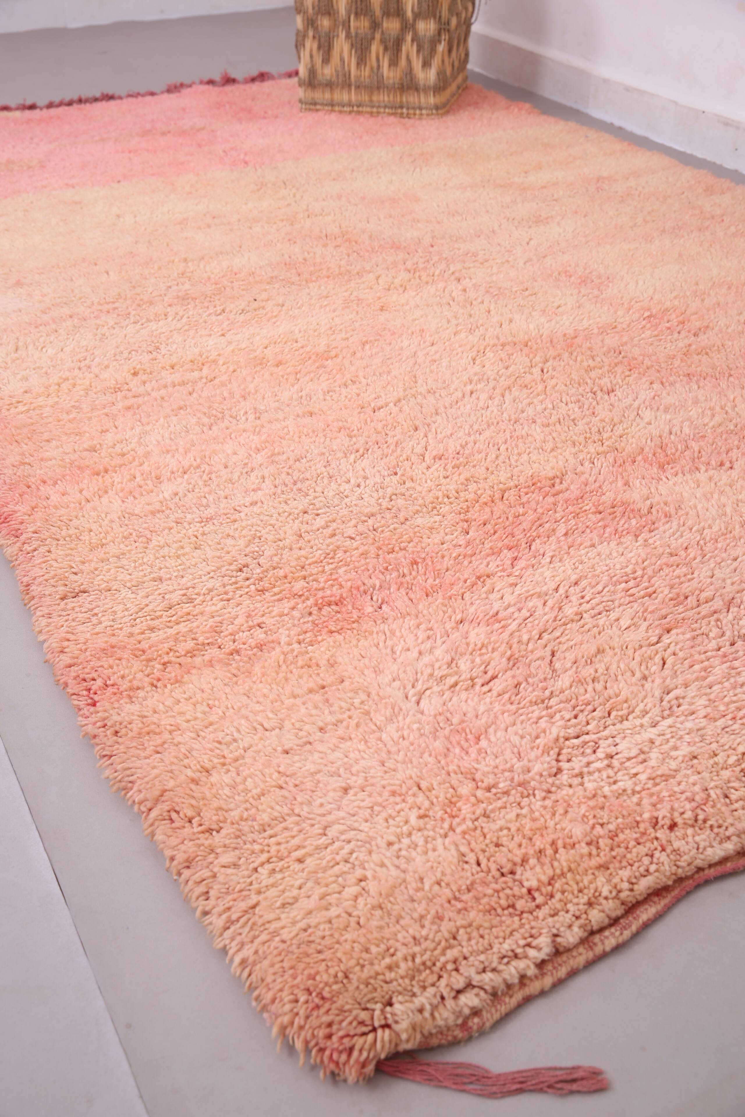 Peach Vintage Moroccan Rug 169 x 285 cm - Berber Wool Rug - Handmade Rug