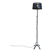 Brutalist floor lamp, chain, restored