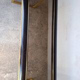 Designer console in gilded brass and glass, 1970s