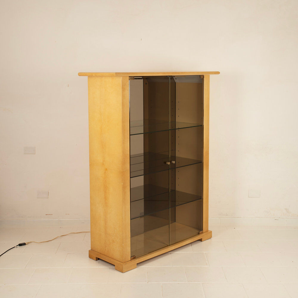 Parchment cabinet by Aldo Tura for Tura Milano
