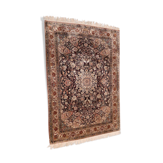 Tapis Rajastan, 100% soie - 126 X 195cm