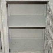 Vintage sideboard with wrought iron doors
