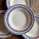 Set of 8 vintage deep plates