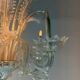 Venetian lustre in colourless Murano glass, 6 light arms, circa 1950.