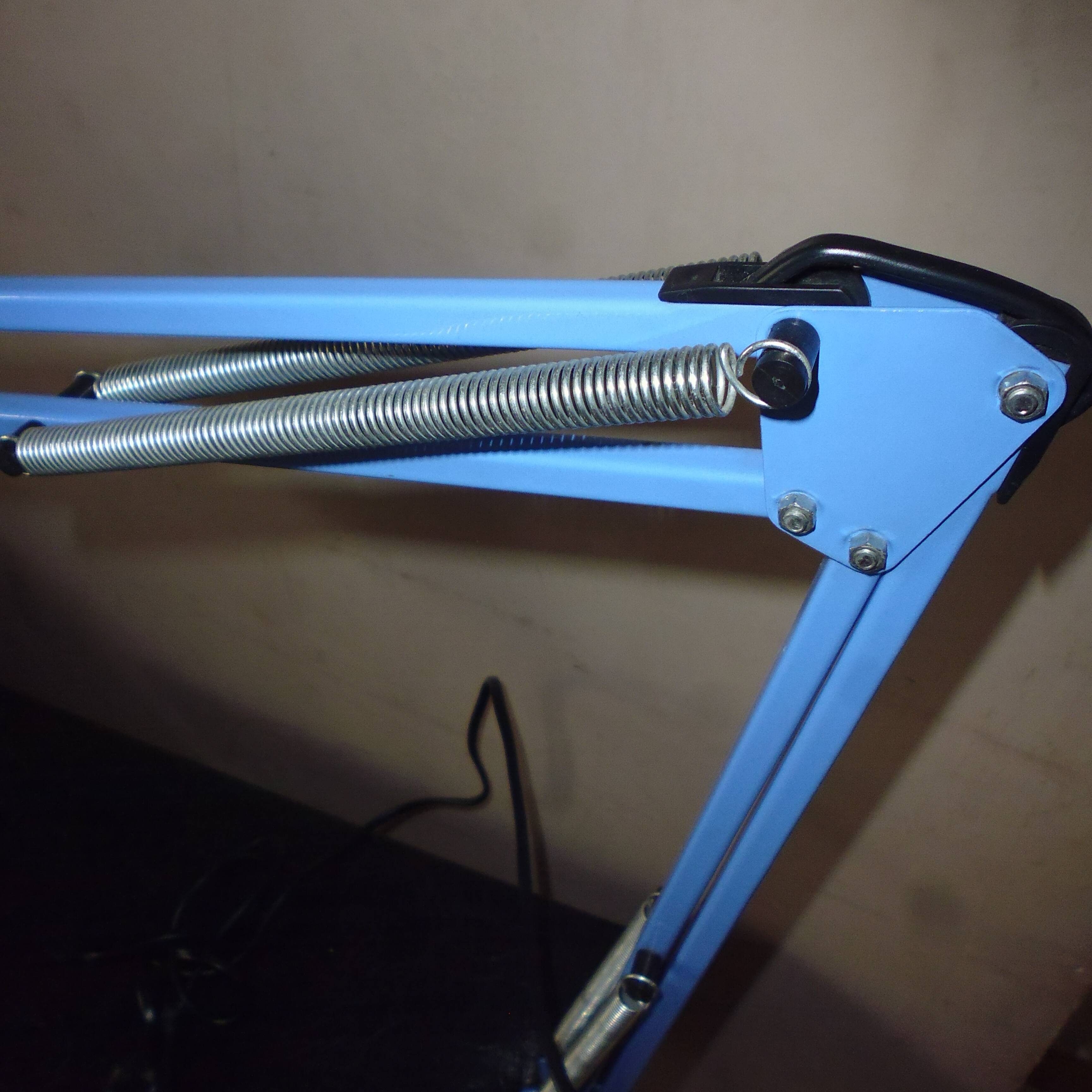 Twist vintage blue workshop lamp 50s 60s