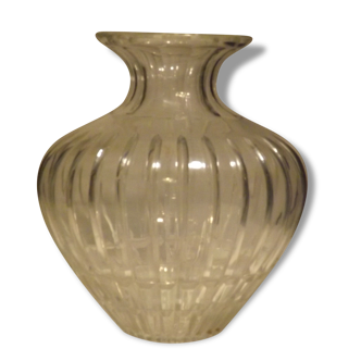Very nice old Crystal convex shape vase