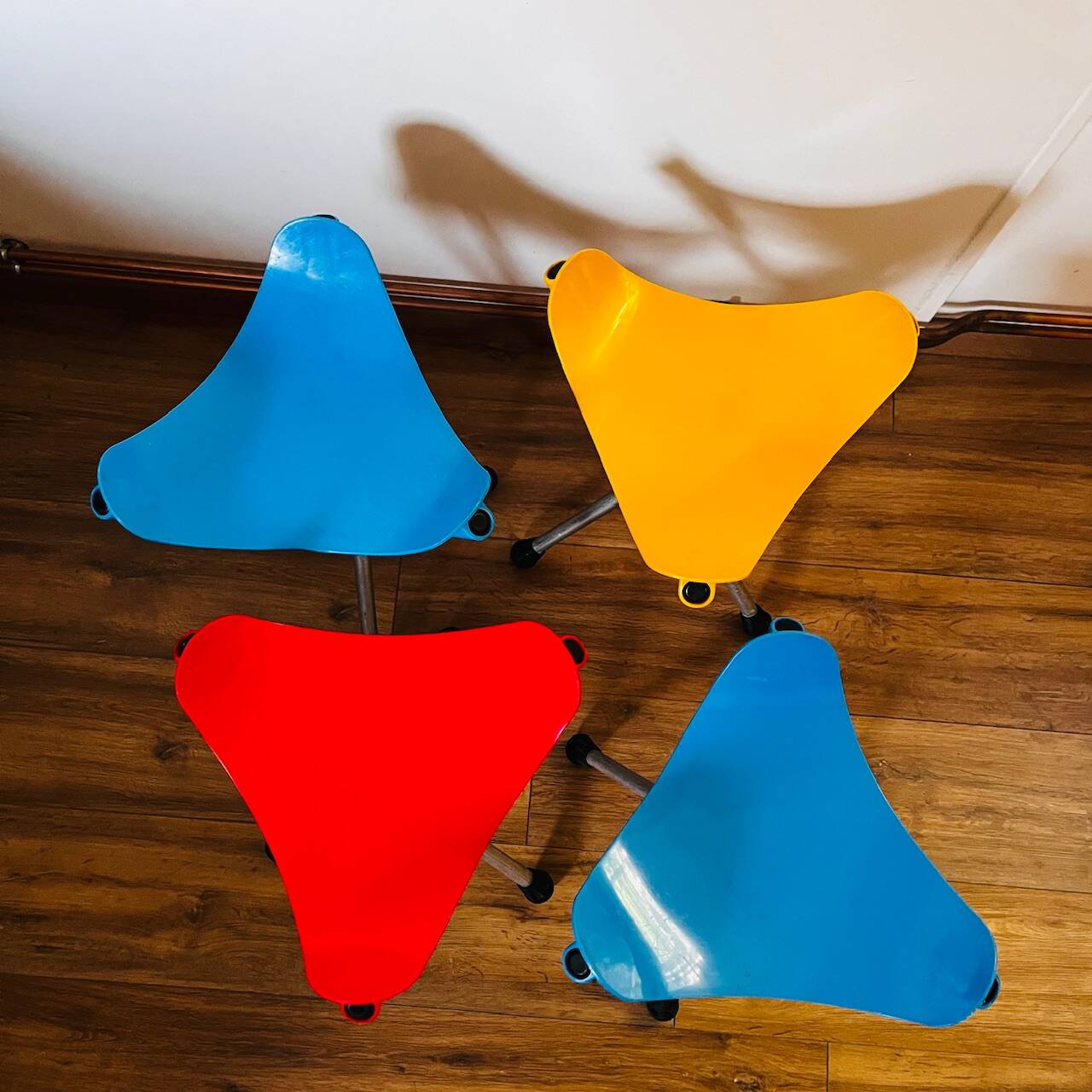 Set of 4 LALLEMAND stools