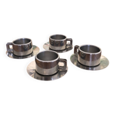 Set of 4 stainless steel mugs Casalinghi