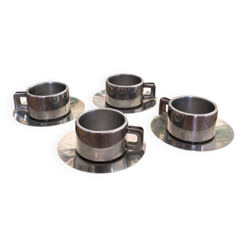 Set of 4 stainless steel mugs Casalinghi