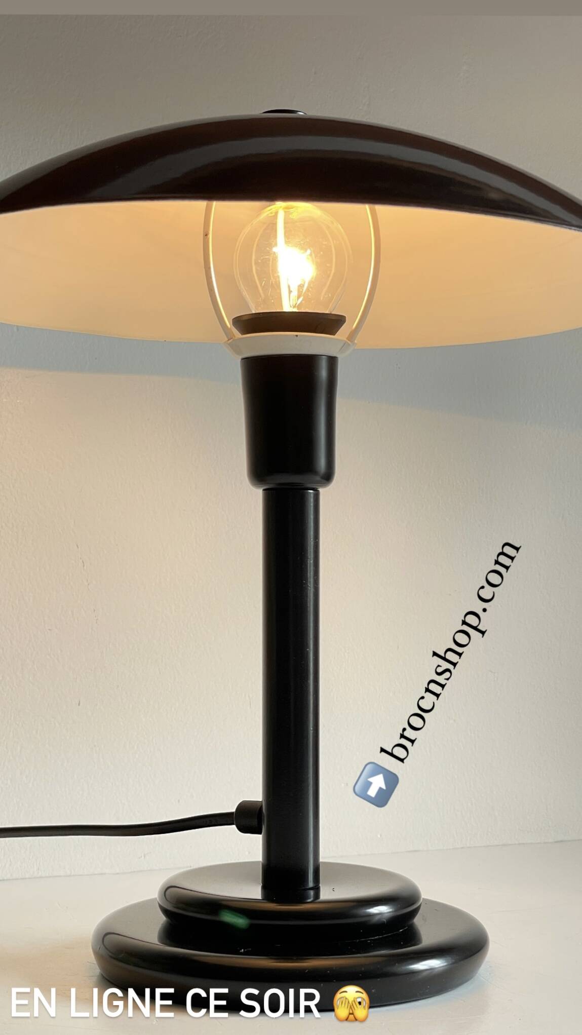 Vintage steel desk lamp by Aluminor