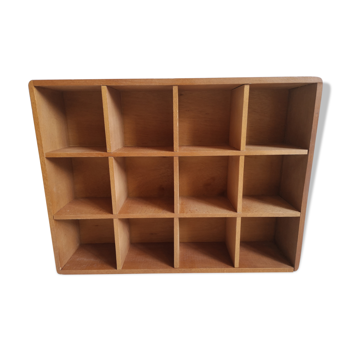 Solid wood wall bookcase