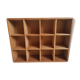 Solid wood wall bookcase
