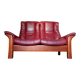 Canapé lounge Windsor Ekornes Stressless en cuir. Norvège vers 1990