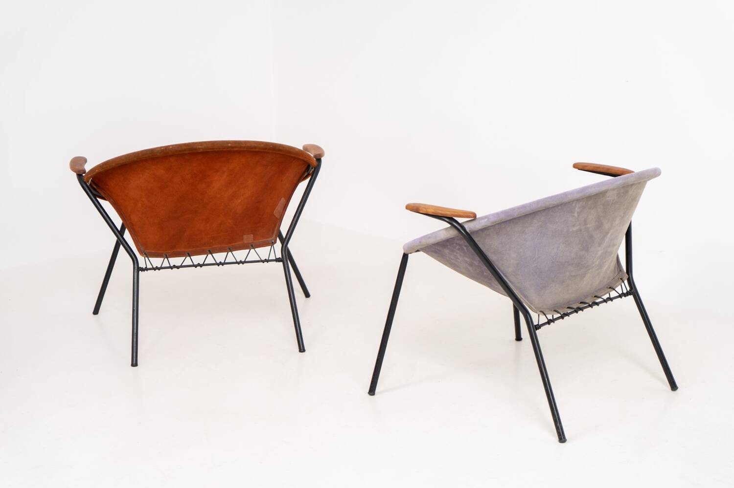 Paire de chaises « Balloon » de Hans Olsen pour Lea Design (Danemark, années 1950).