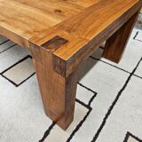 Vintage solid wood mortise and tenon coffee table