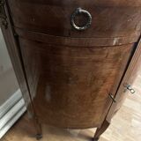 Louis XVI Style Half-Moon Chest of Drawers with Marquetry