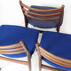 Set of three dining room chairs in teak Danish design, 1960s
