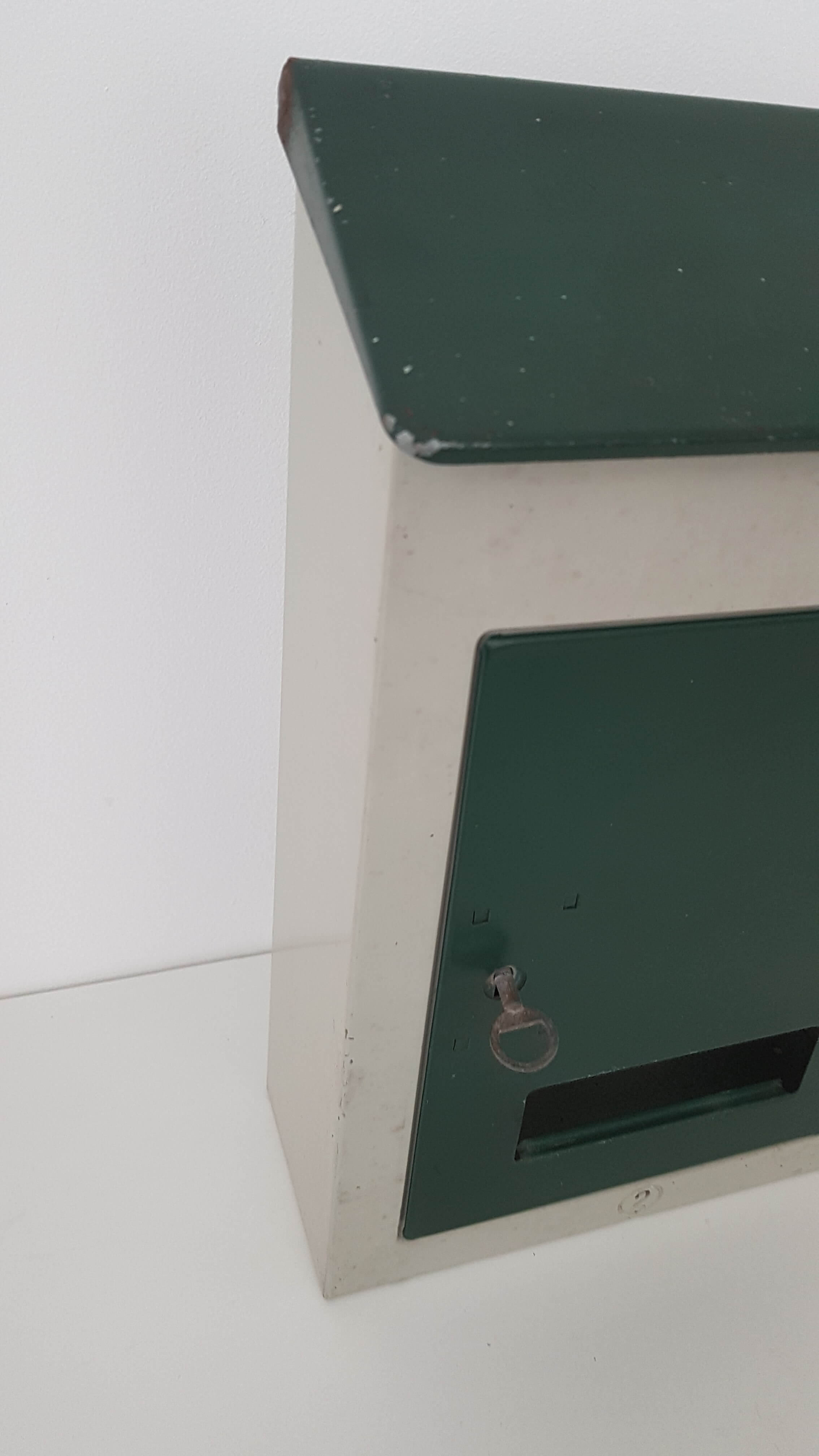 Vintage metal mailbox