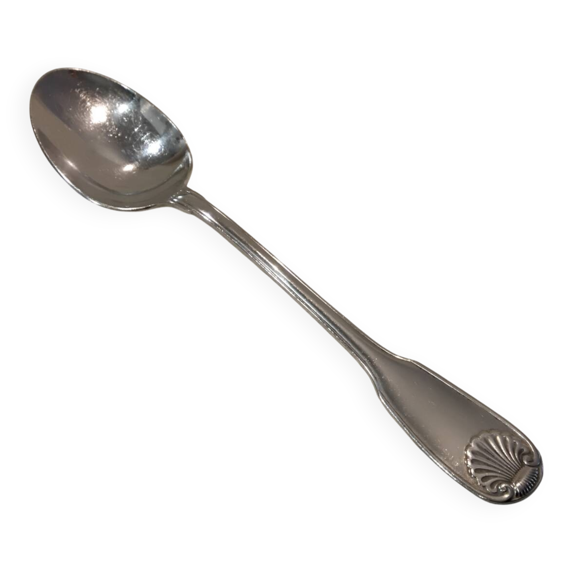 Silver-plated metal stew spoon by Christofle Vendôme