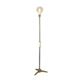 Minimal mid-century brass & marble lamp