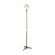 Minimal mid-century brass & marble lamp