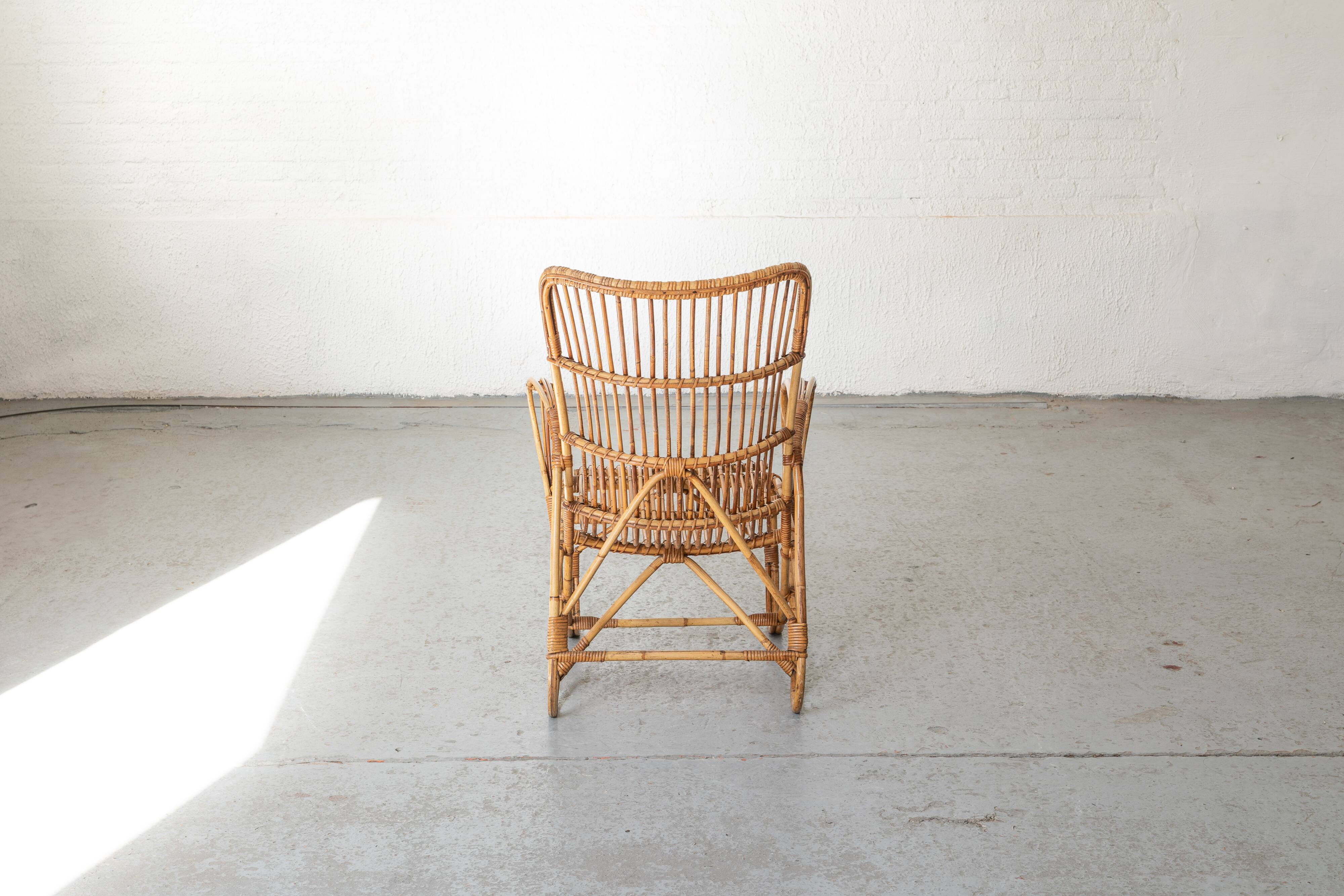 Chaise esy en rotin 'RB2' par Rosé Noordwolde