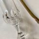 9 flûtes à champagne en cristal ciselé