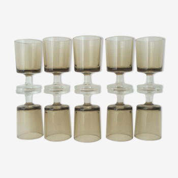 Set de 10 verres à alcool vintage