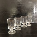 Set of 4 digestive glasses
