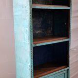 Library in teak and metal