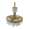 Brass and tassels chandelier, 4 bulbs