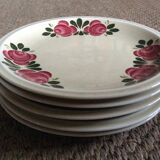 Series of 5 dessert plates