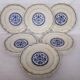 Plate Gien model Rouen stamp 1938 / 3 turns service table collection