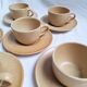 Vintage village stoneware mugs