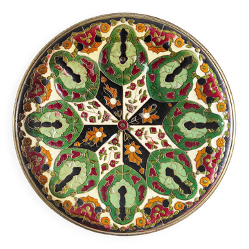 Enamelled metal catch-all tray