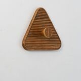 Patère murale en rotin moderne du milieu du siècle