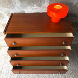 Vintage Scandinavian teak chest of drawers, 1960.
