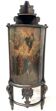 Half-moon corner cabinet decorated with a biblical scene, 19th century