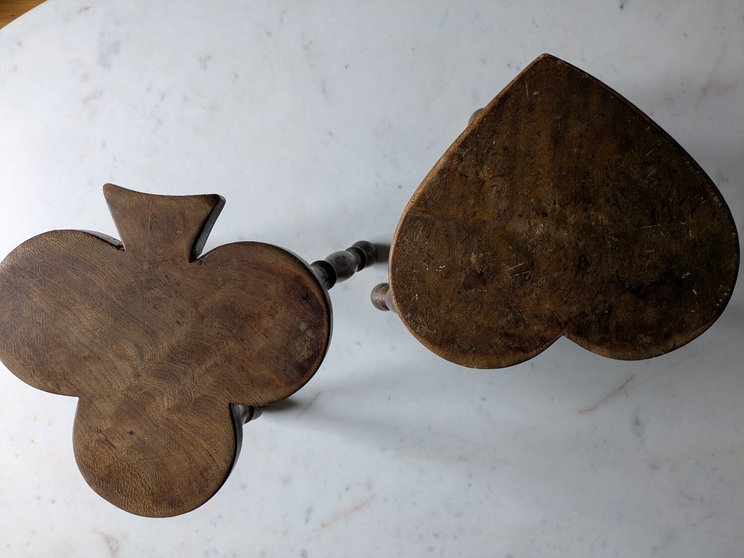 Brutalist tripod stools