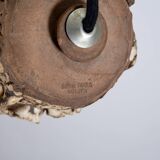 Sculptural ceramic pendant lamps by Bodil Marie Nielsen