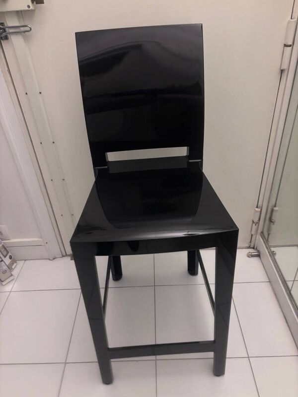 Chaise haute de bar  kartell noire