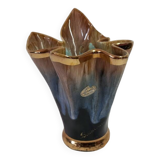 Flamed stoneware vase
