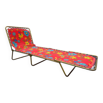 Lafuma Chantazur vintage folding lounge chair relax deck chair