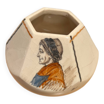 Basque ceramic vase Cazalas